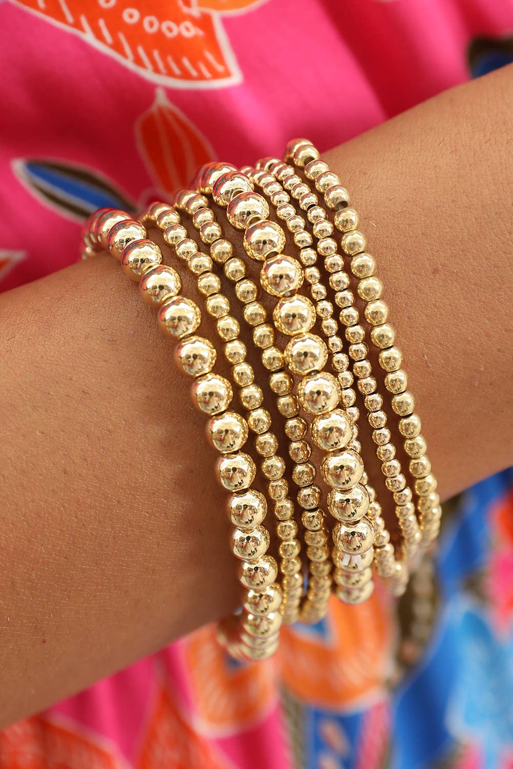 Bracelet Set: Gold 3pc.