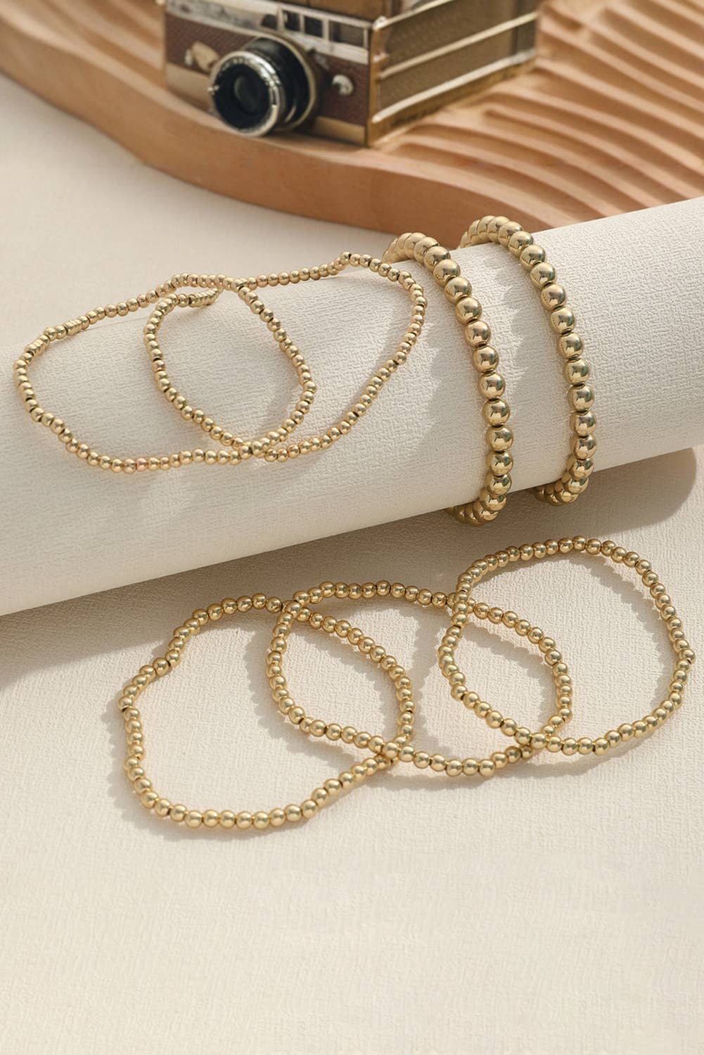 Bracelet Set: Gold 3pc.