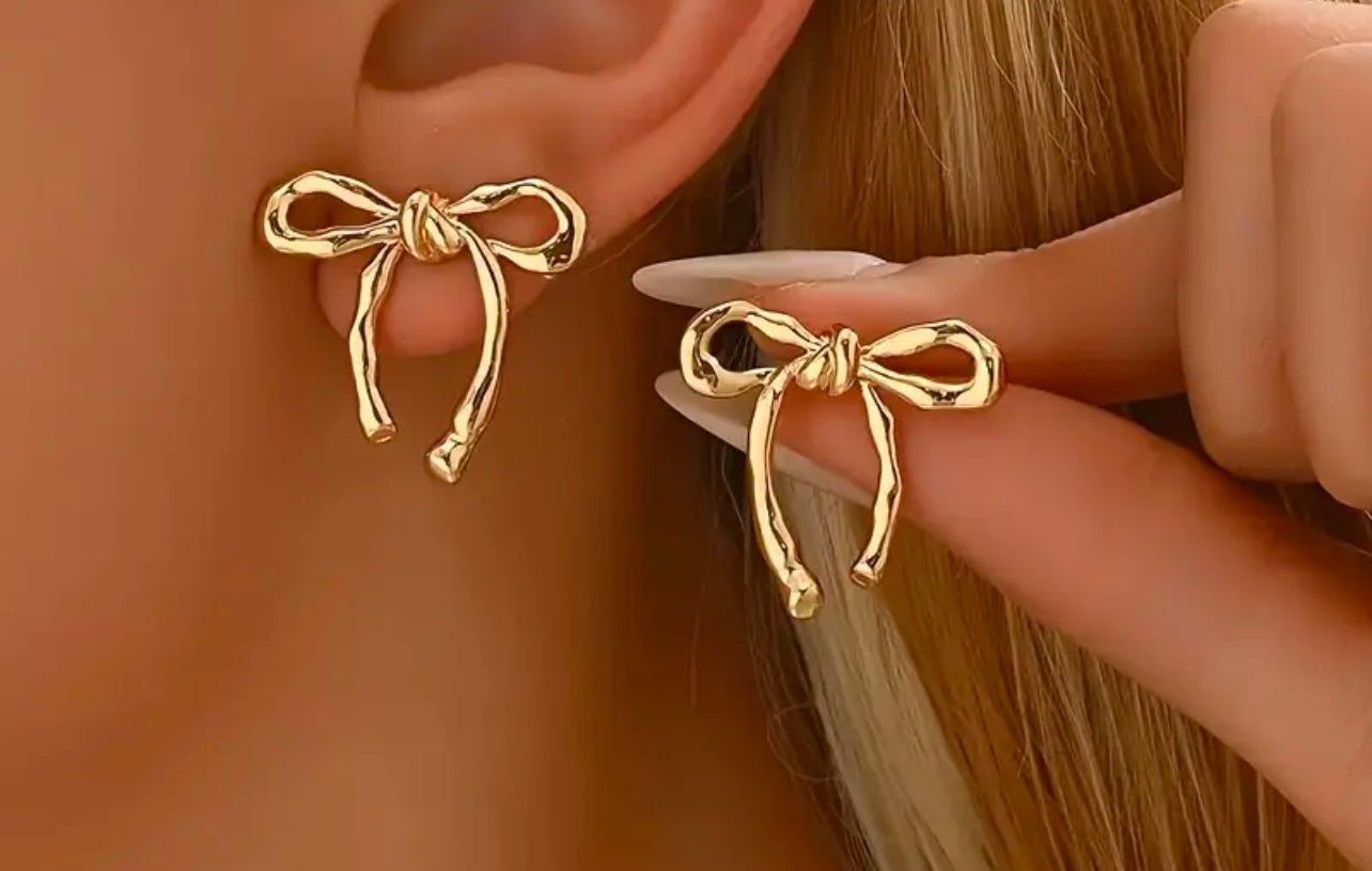 Bow ear pink/white