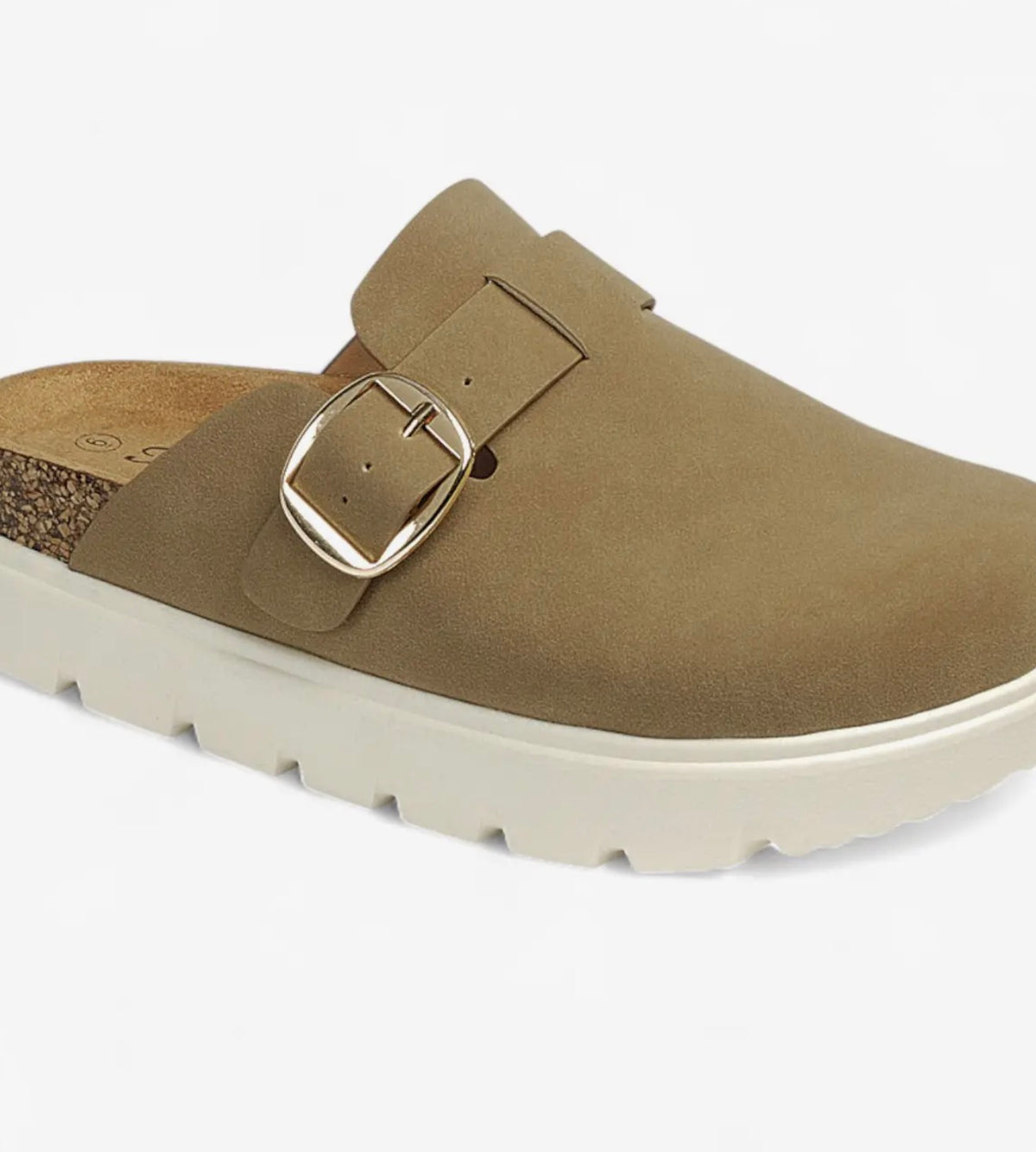 Slide taupe shoes