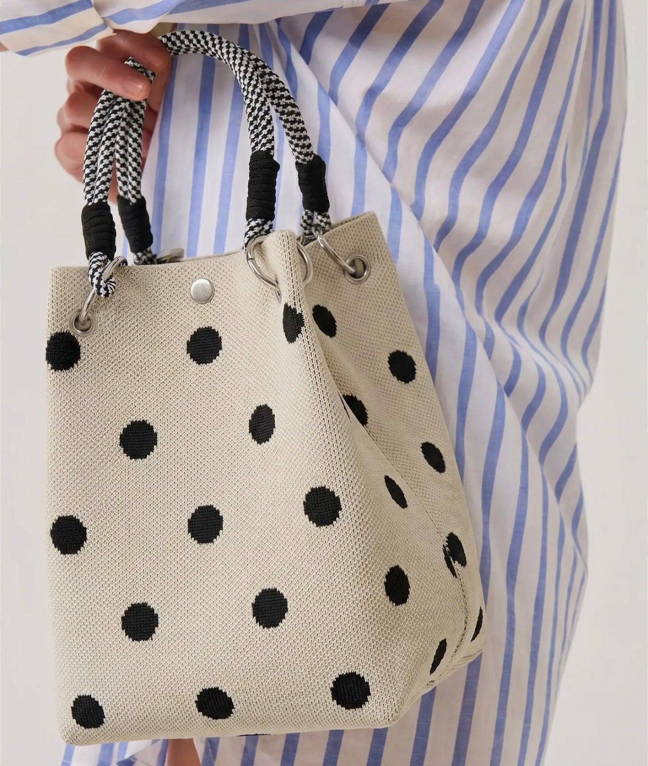 Polka dot summer bag
