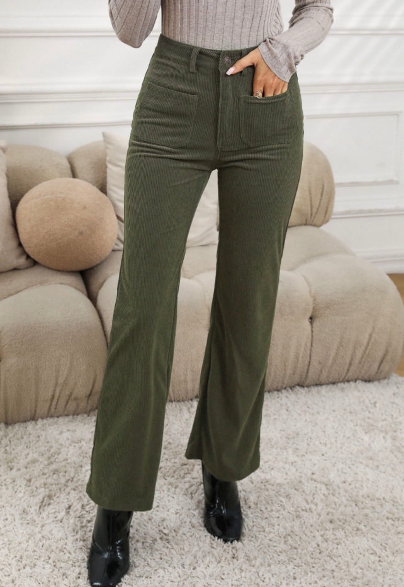 Corduroy Flare Pants
