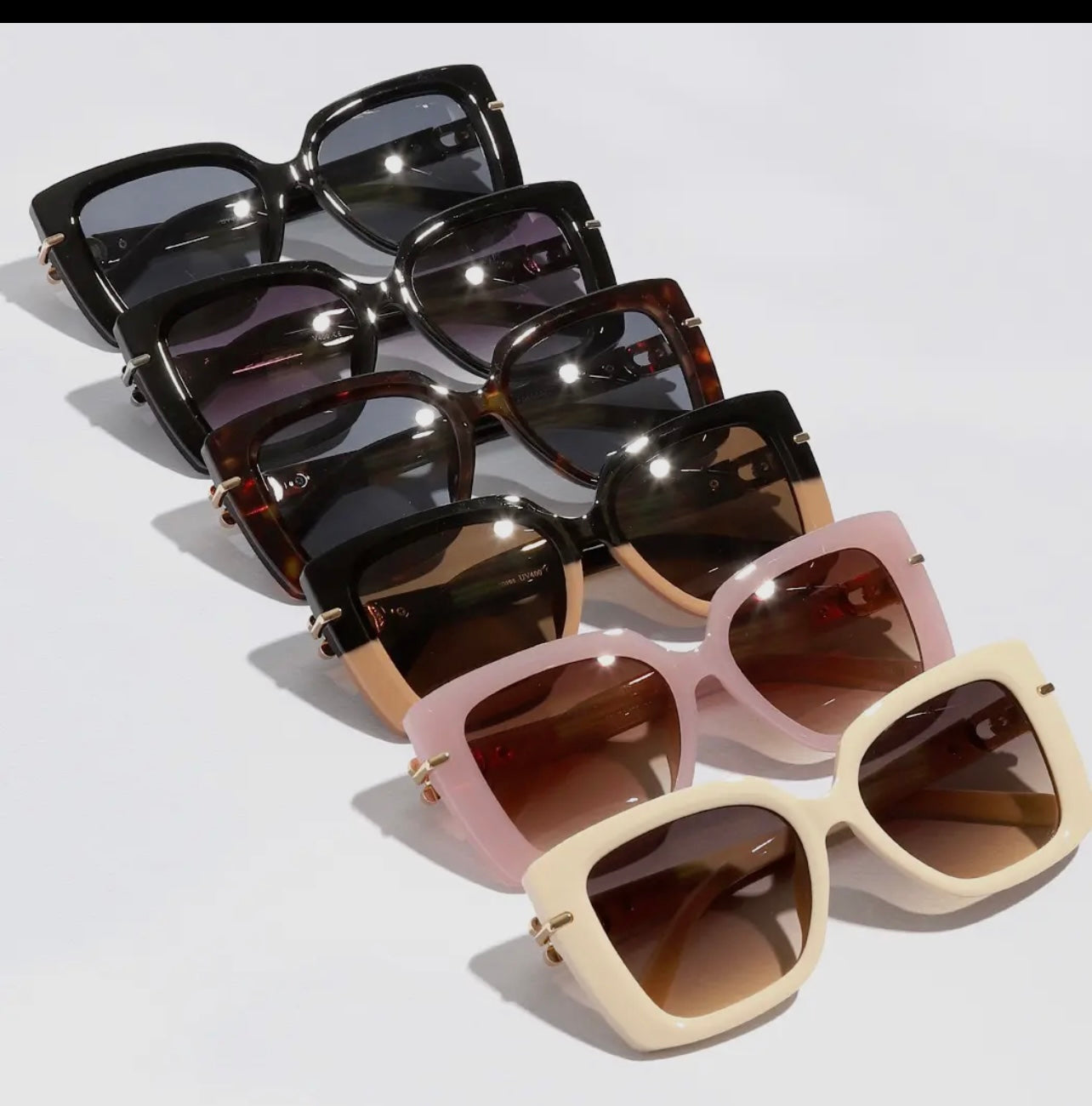 Cat eye rhinestone sunglasses