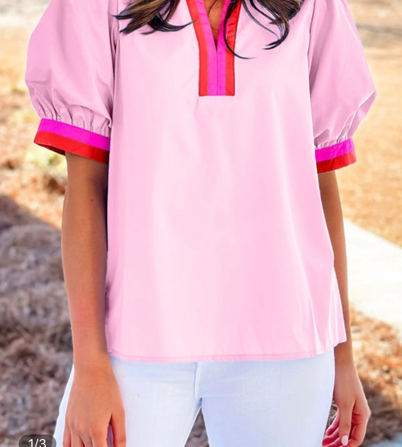 Puff sleeve top