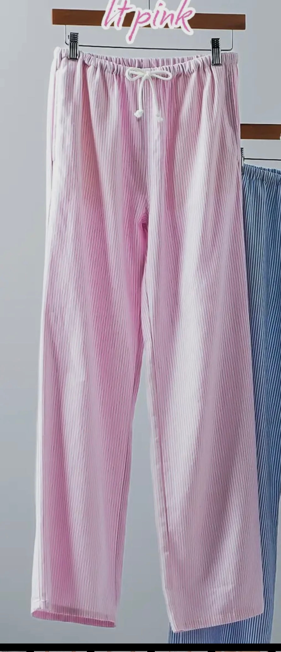 Pinstripe linen pant