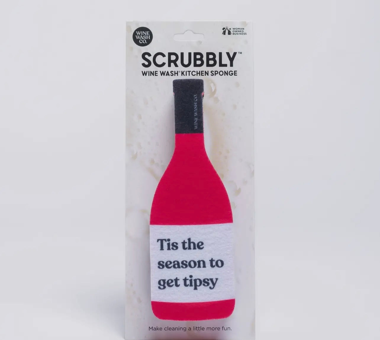 Holiday scrub tipsy sponge