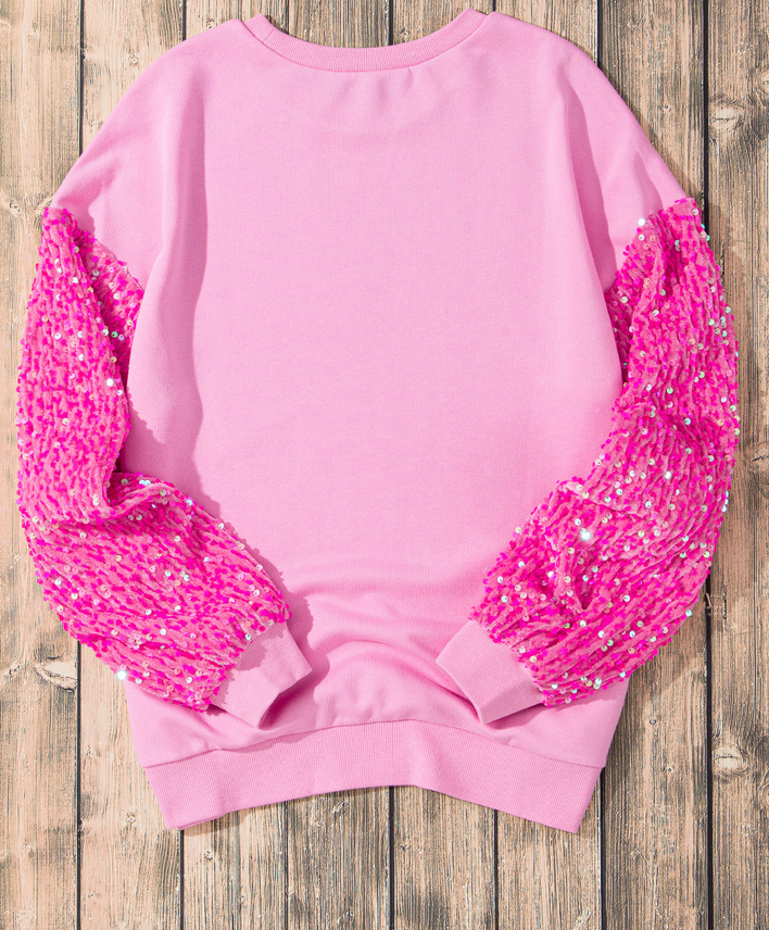 Pink double heart top
