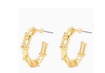 Rectangle open hoop ear