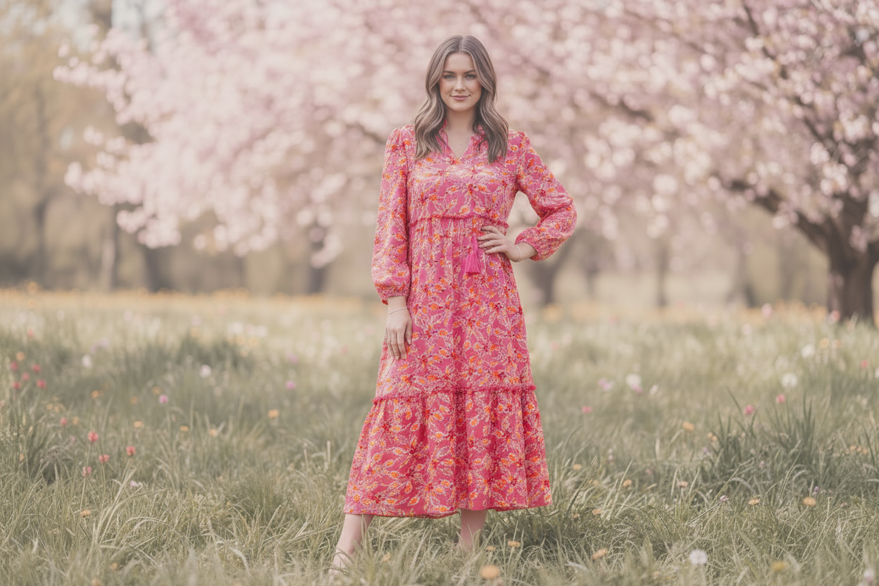 Pink Floral dress