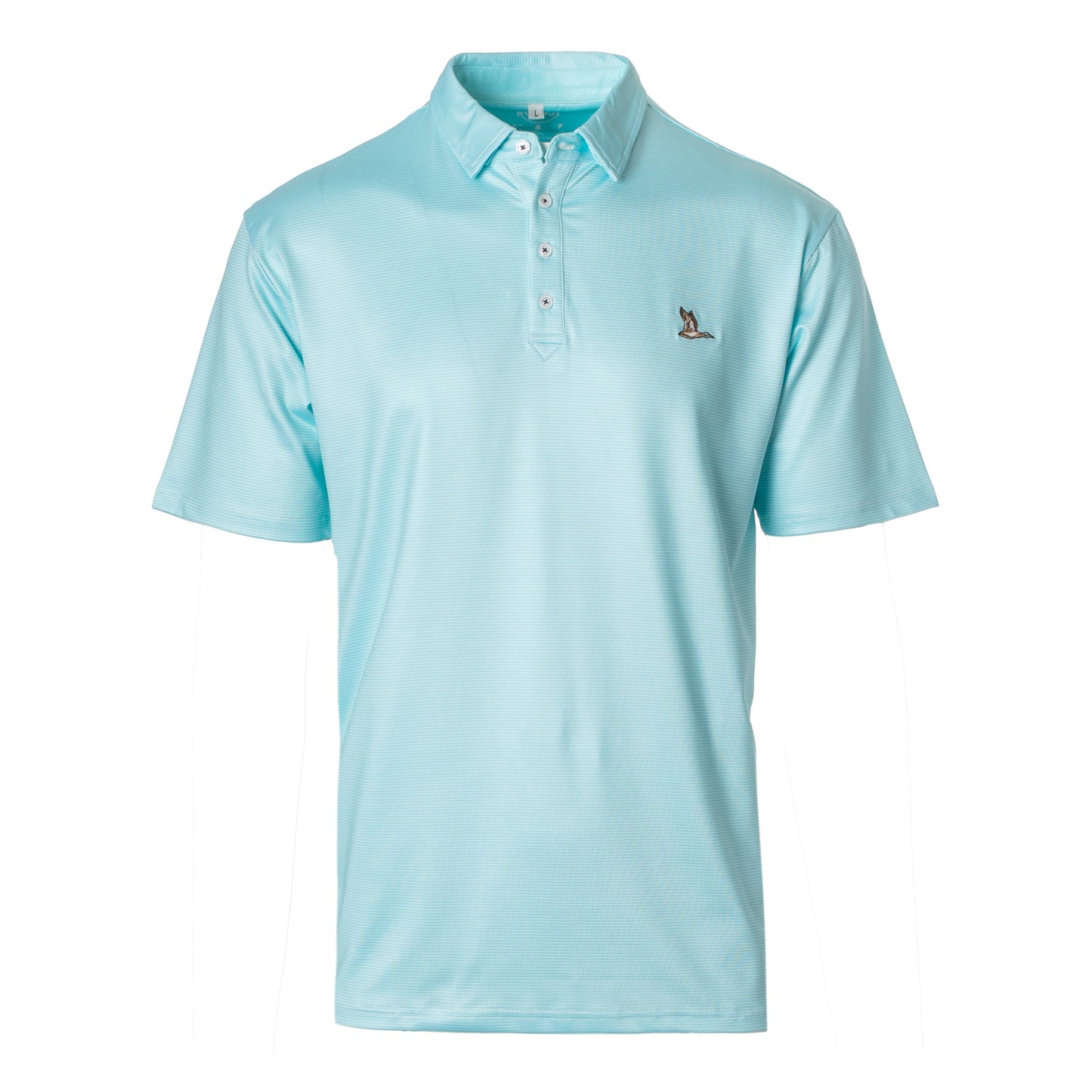 Roost Mallard Polo Aqua/White