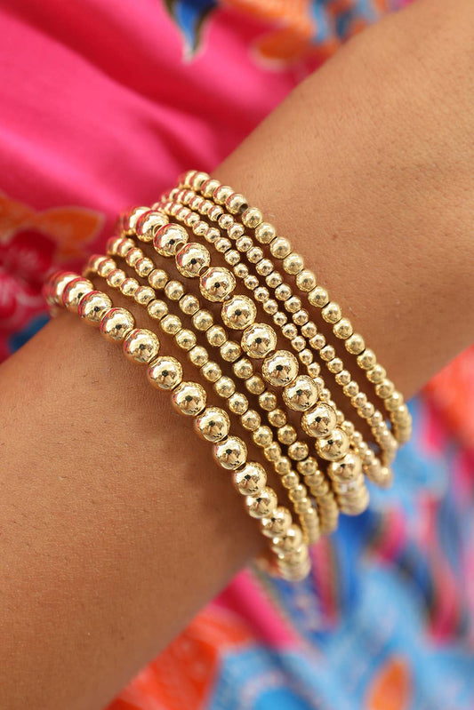Bracelet Set: Gold  3pc.