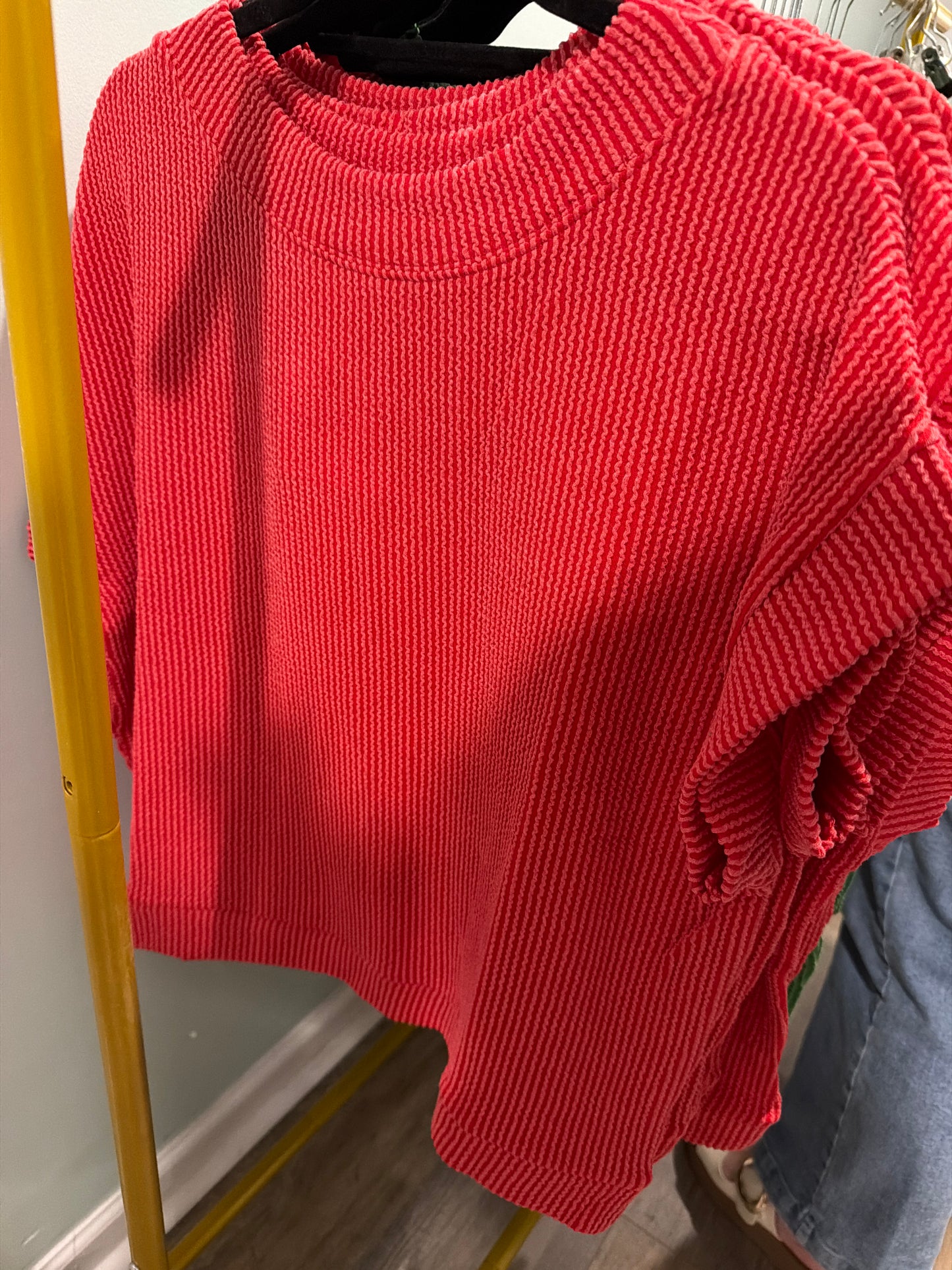 Zen ribbed cap sleeve