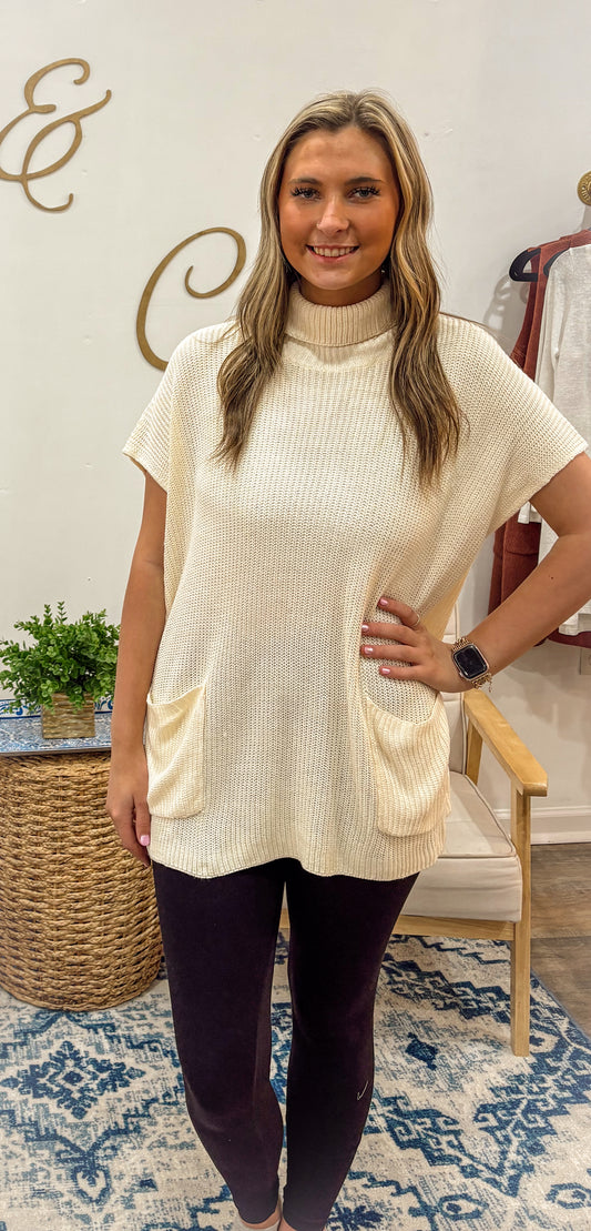 Cream oversized