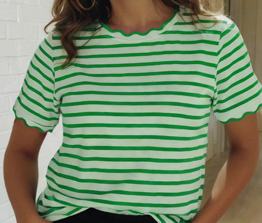 Scallop short top