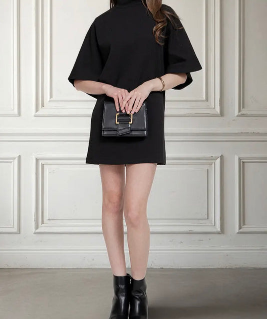 Batwing black dress