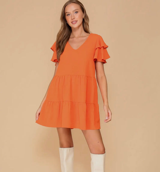 Orange game day dress