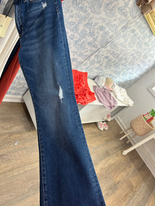 High rise jelly dark flare