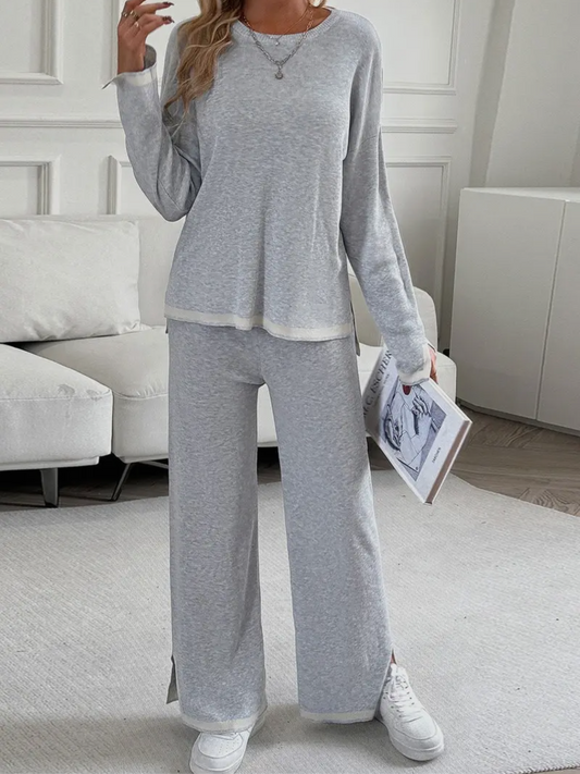 Gray/white trim set