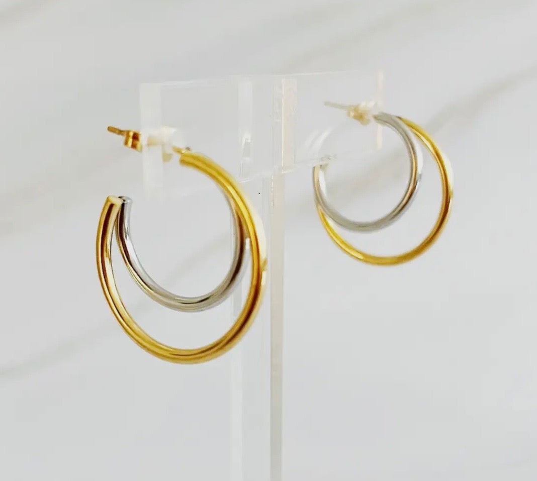 2 toned hoop