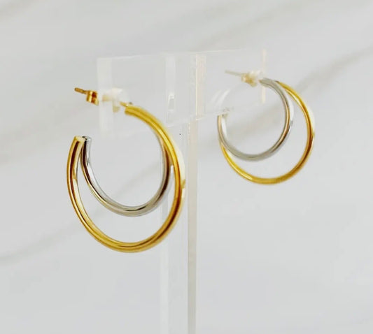 2 toned hoop