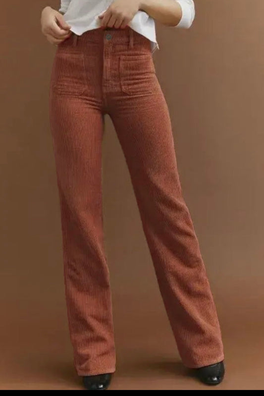Corduroy Flare Pants