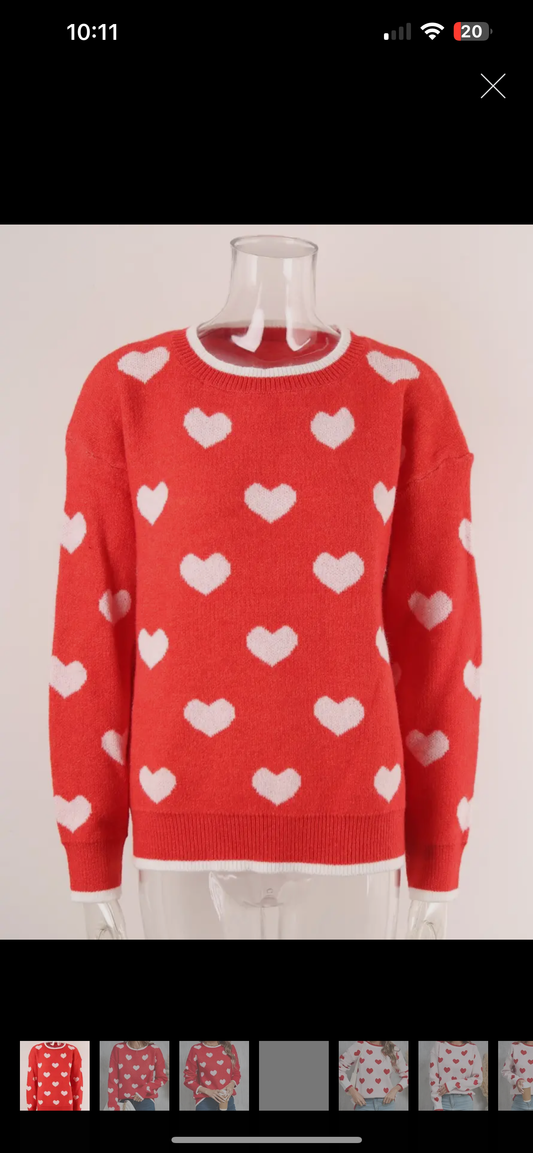 Heart sweater