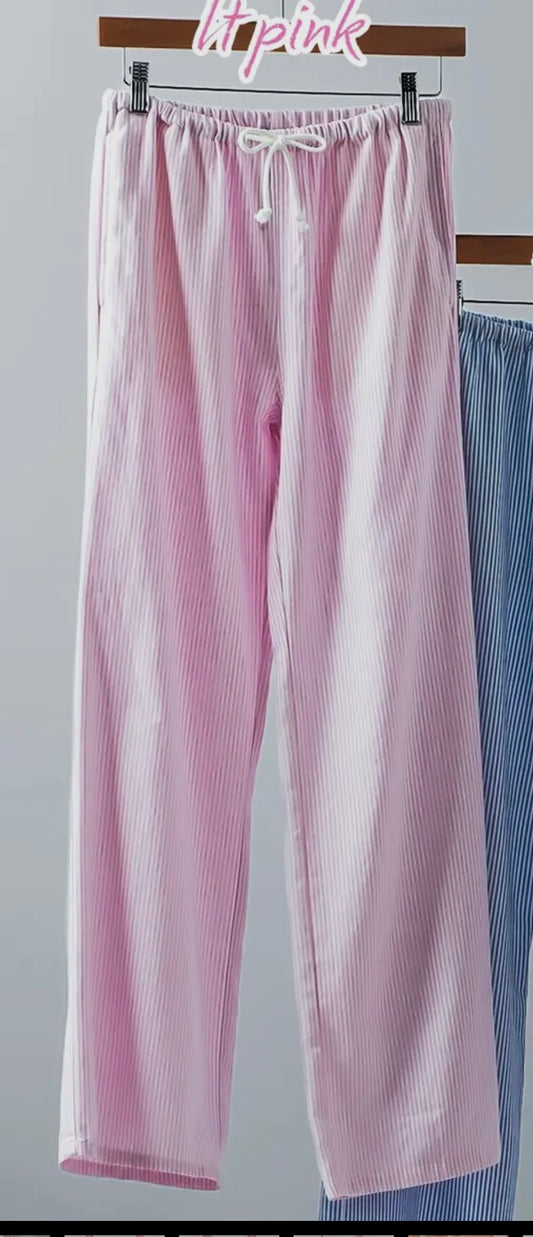 Pinstripe linen pant