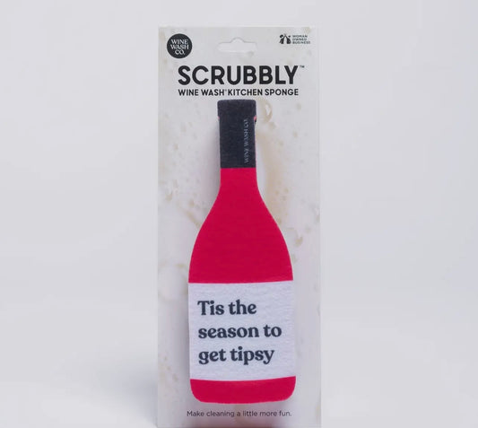 Holiday scrub tipsy sponge