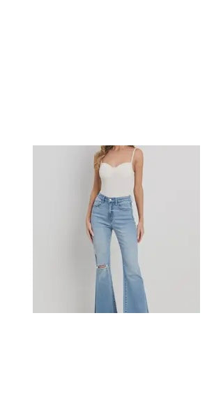 Jelly light flare denim