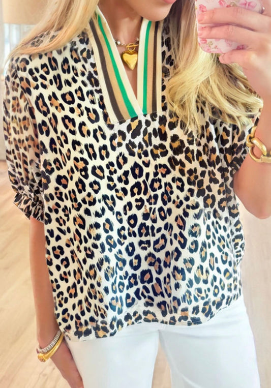 Leopard top color edge