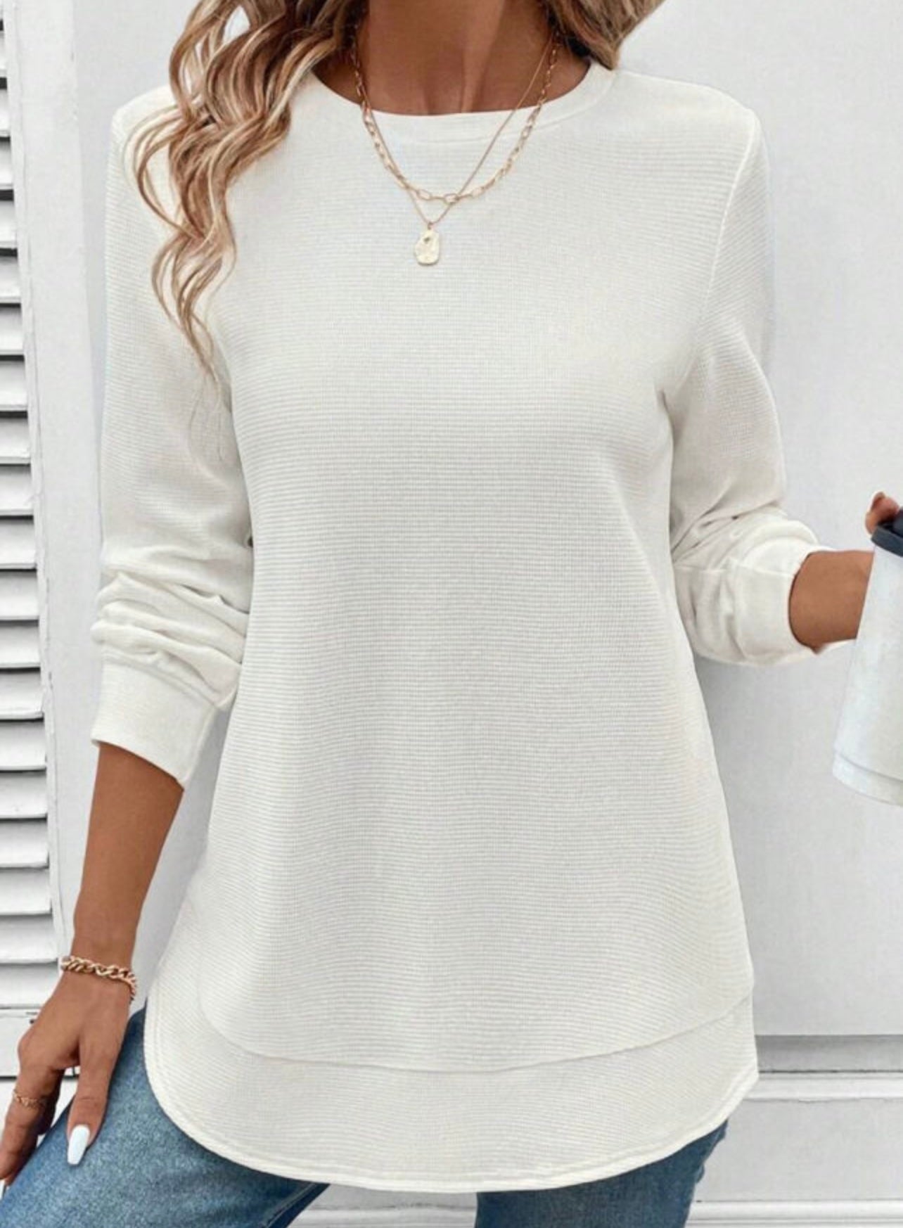 Waffle round bottom long top