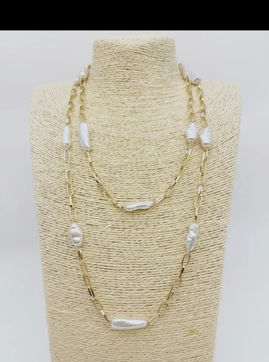 18" layer pearl chain