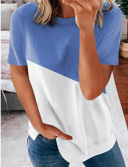Blue block t-shirt