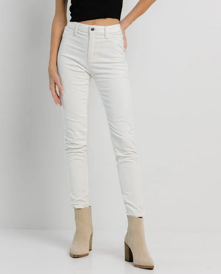 Cream corduroy Jelly jeans