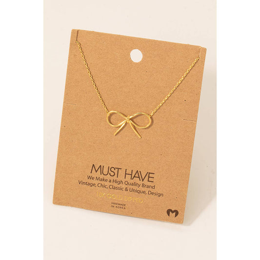 Gold Bow Neck