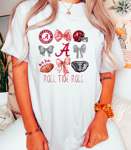 Alabama Football Coquette Graphic T