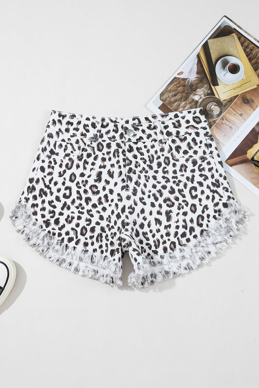 Leopard print shorts